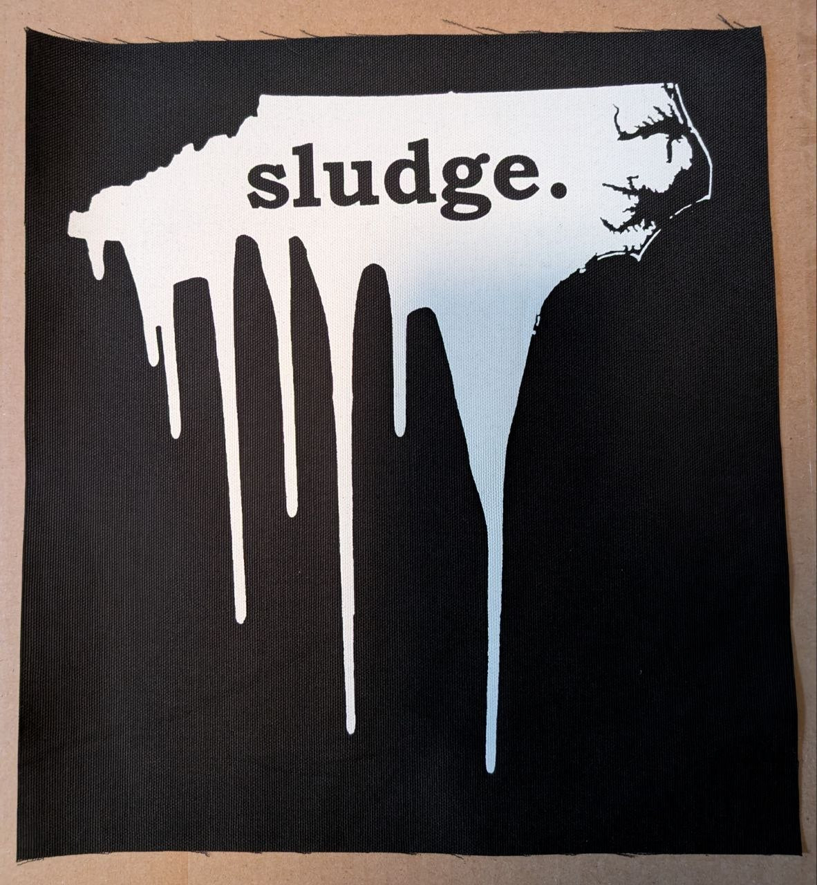 NC Sludge Printed BACK Patch (11"x12")